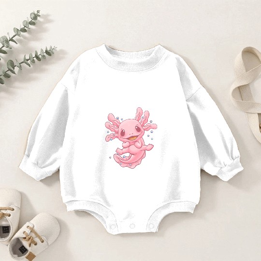 Chill Animal Meme Salamander Animal Pun Baby Romper Sweatshirts