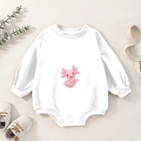 My Axolotl Stole My Heart Animal Lover Salamander Baby Romper Sweatshirts
