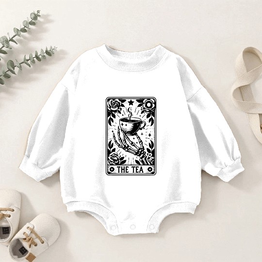 The Tea Tarot Card Baby Romper Sweatshirts