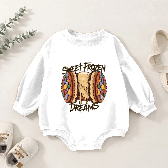 Ice Cream Dream Baby Romper Sweatshirts