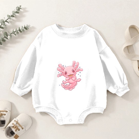 Sorry Ladies Axolotl Is My Valentine Salamander Fu Baby Romper Sweatshirts