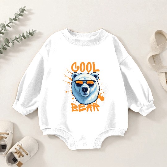 Cool Bear Baby Romper Sweatshirts