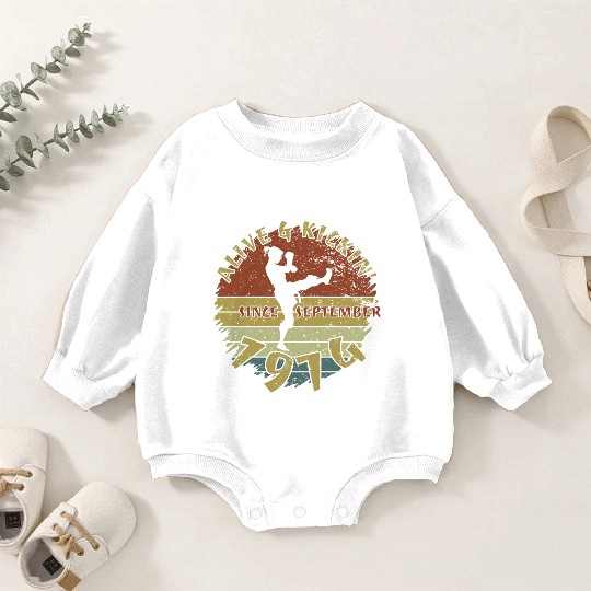 50th birthday Alive and kickin since 09/1974 Baby Romper Sweatshirts