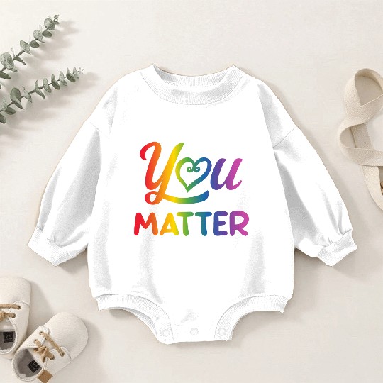 LGBT You Matter Transgender Lesbian Rainbow Gay Baby Romper Sweatshirts