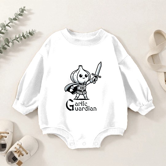 Garlic Guardian Baby Romper Sweatshirts