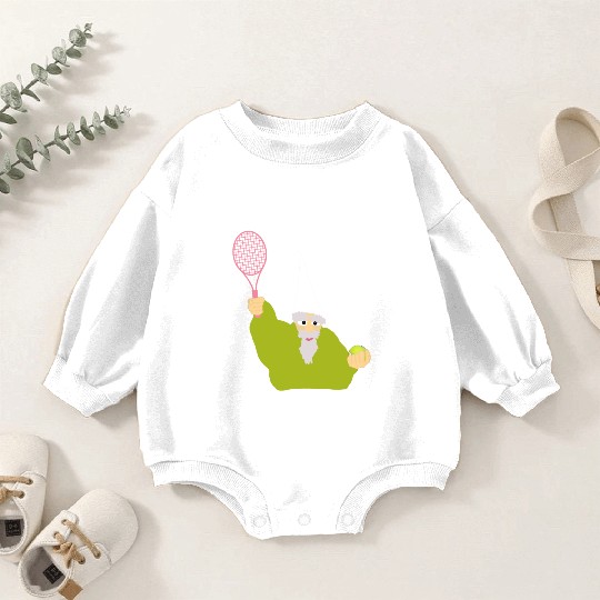 Crawly Gnome Tiny Green Wizard, Funny Green Gnome Baby Romper Sweatshirts