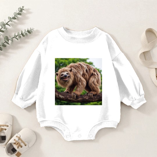 The hyena-sloth Baby Romper Sweatshirts
