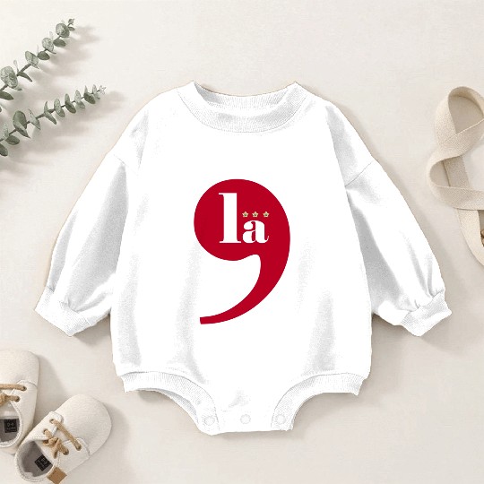 Comma La - Kamala Harris 2024 Playful LA Election Baby Romper Sweatshirts