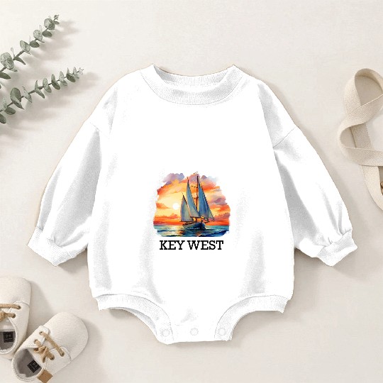 Florida Sailing LIFE'S BETTER IN KEY-WEST Baby Romper Sweatshirts