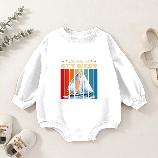 Florida ESCAPE TO KEY-WEST Sailing Outfit Baby Romper Sweatshirts