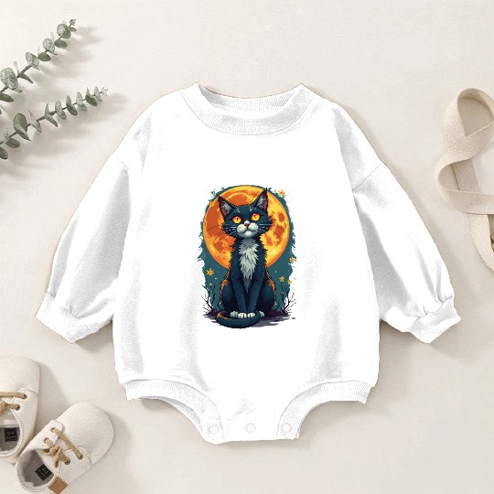 Childless cat lady Baby Romper Sweatshirts