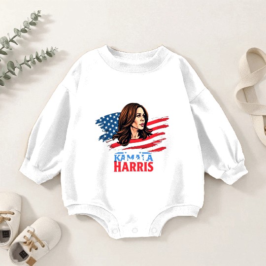 Presidential Election HARRIS WALZ 2024 Baby Romper Sweatshirts
