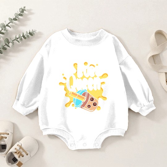Kawaii Milk Tea Tea Balls Baby Romper Sweatshirts