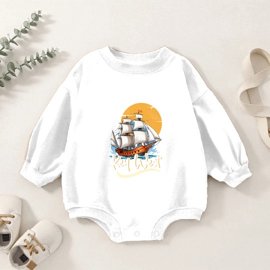KEY-WEST FLORIDA Sunshine-State Florida Keys Baby Romper Sweatshirts