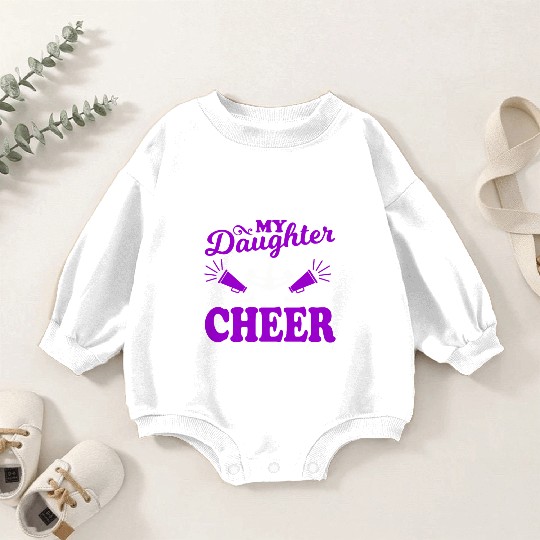 My Daughter Cheer Mom Cheerleading Mother's Day Baby Romper Sweatshirts