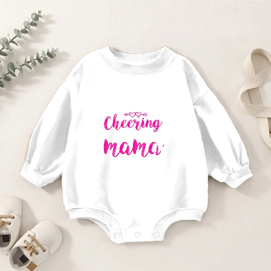 Loves Cheer Mom Cheerleading Mommy Mother's Da Baby Romper Sweatshirts