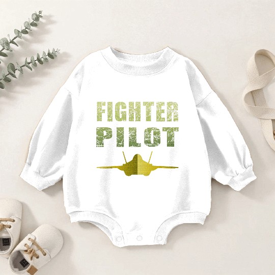 Fighter Pilot F-35 Art Design Baby Romper Sweatshirts
