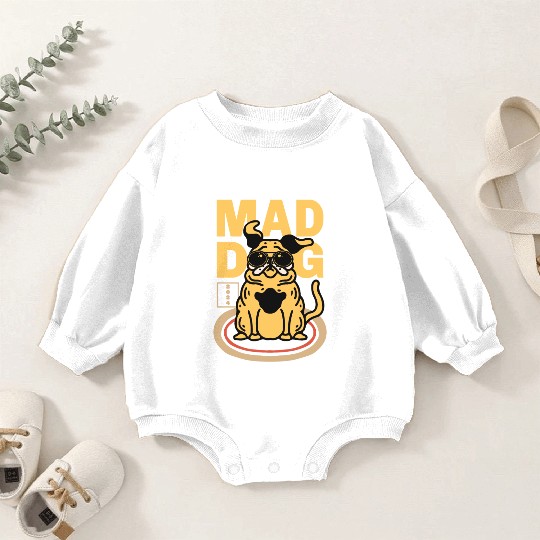 Mad Dog Animal Baby Romper Sweatshirts
