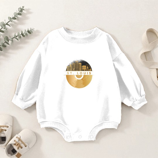 Vinyl-Record-Player Disco-Music Baby Romper Sweatshirts
