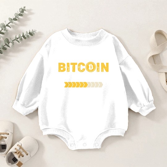 Bitcoin Millionaire loading Design Baby Romper Sweatshirts