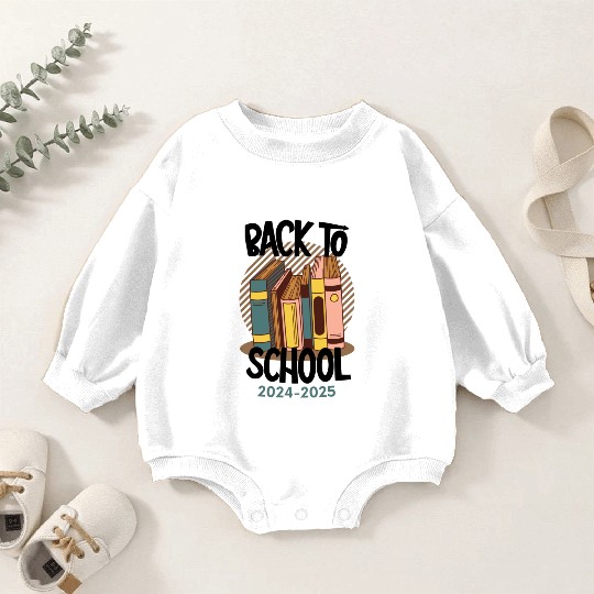 back to school 2024 2025 Baby Romper Sweatshirts