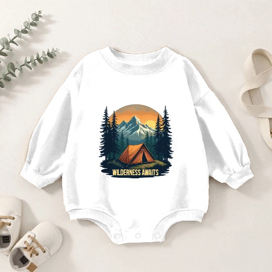 Wilderness Awaits Baby Romper Sweatshirts | Embrace the Adventure
