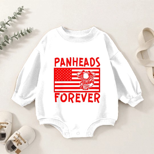 Panheads Forever LIKE US ON FACEBOOK Baby Romper Sweatshirts