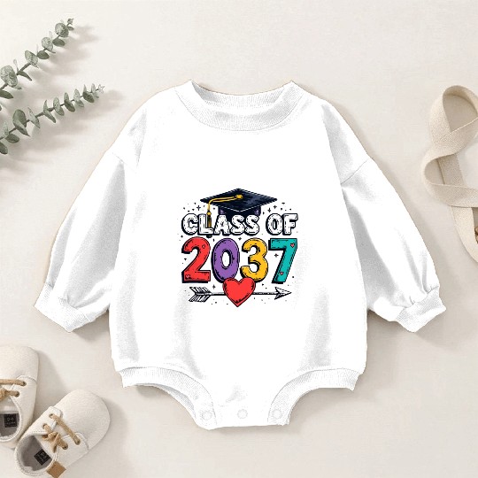 Celebrating the Class of 2037: A Colorful Future Baby Romper Sweatshirts