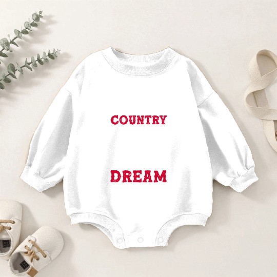 Small Town Us Flag Country Livin Boy Baby Romper Sweatshirts