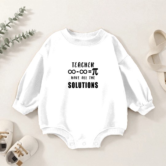 Physics, Biology, Chemistry or Science Teacher Baby Romper Sweatshirts