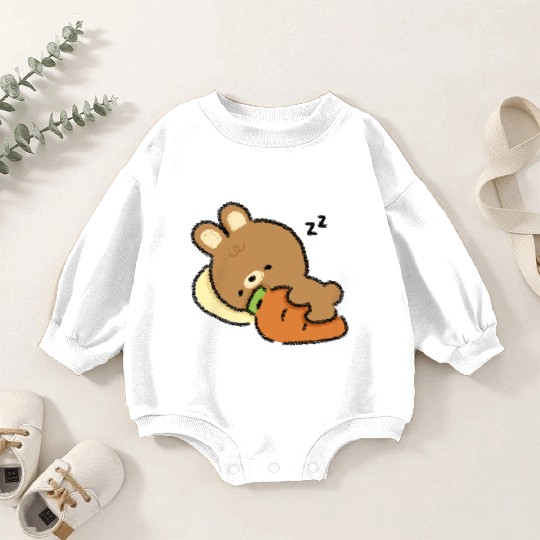 Bunny and Carrot Baby Romper Sweatshirts