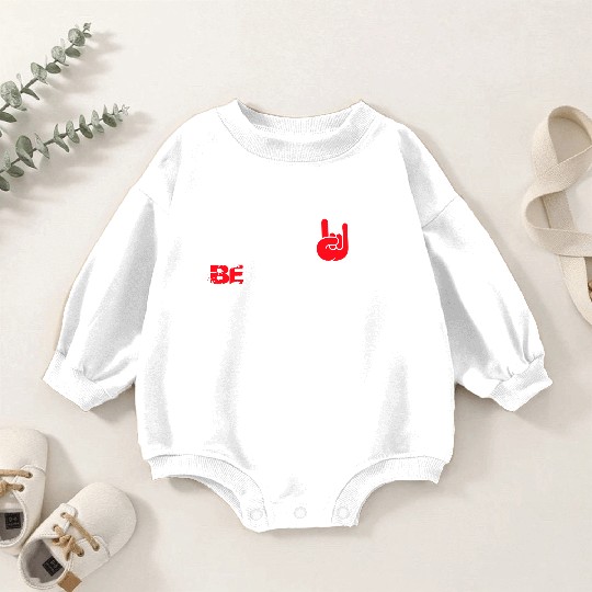 5 Be Different Heavy Metal Hard Rock Hand Gestures Baby Romper Sweatshirts