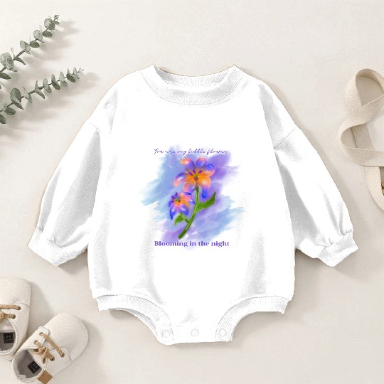 My Midnight Flower Baby Romper Sweatshirts