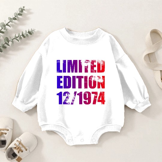 50th birthday Limited Edition 12/1974 Baby Romper Sweatshirts