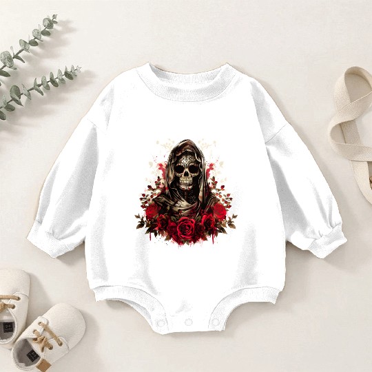 Santa Muerte Folk Saint Baby Romper Sweatshirts