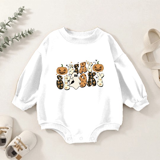 Stay Spooky Funny Halloween Baby Romper Sweatshirts