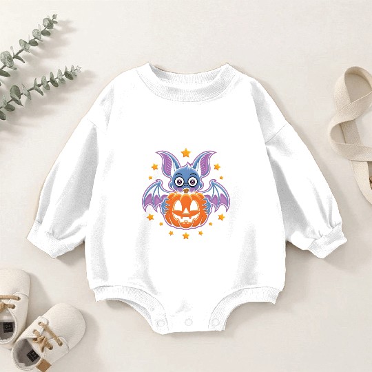 Spooky Bat Baby Romper Sweatshirts