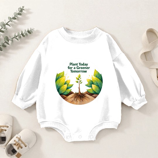 Green Future by Planting Today Baby Romper Sweatshirts