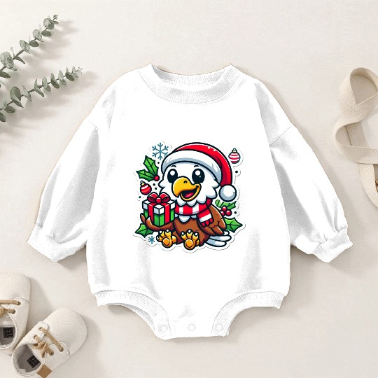 Eagle's Christmas Flight Baby Romper Sweatshirts