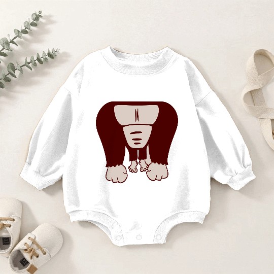 Funny Gorilla Body Without Head Halloween Cost Baby Romper Sweatshirts