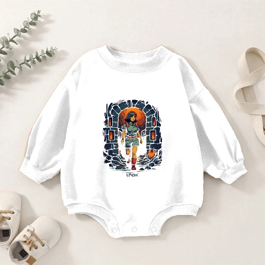 Explore the Dungeon with Dora Baby Romper Sweatshirts