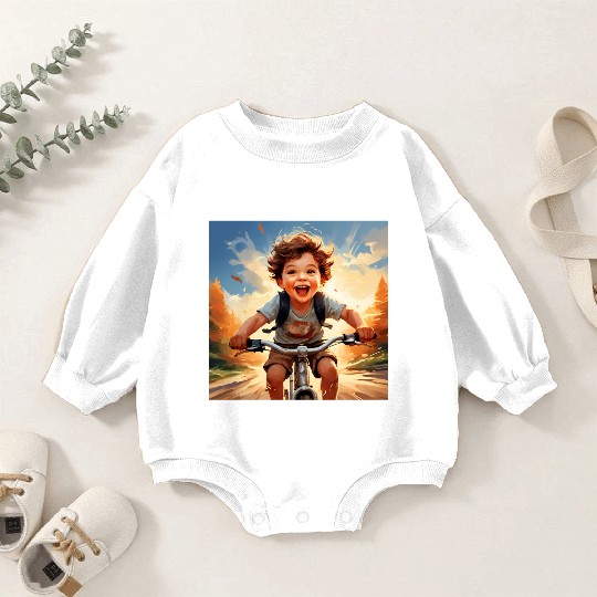 Joyful Rides Baby Romper Sweatshirts