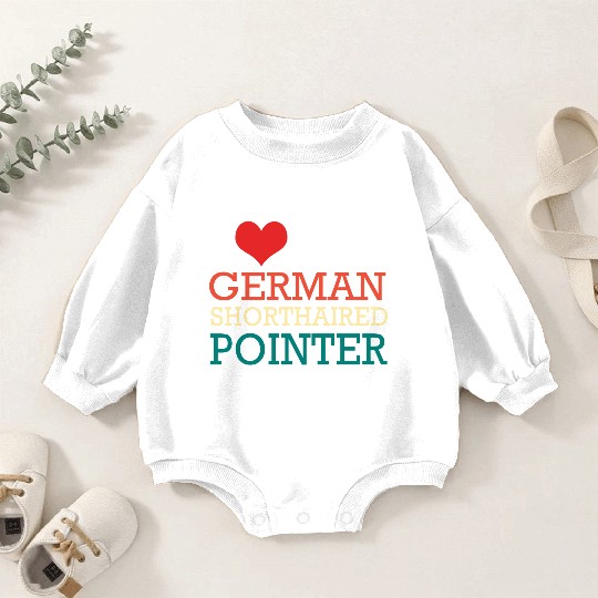 GSP Owner I Love My German Shorthaired Pointer Baby Romper Sweatshirts