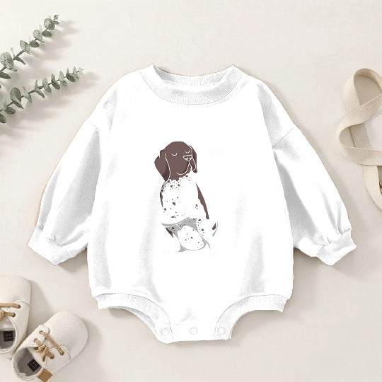 GSP Lovers Funny German Shorthaired Pointer Dog Baby Romper Sweatshirts