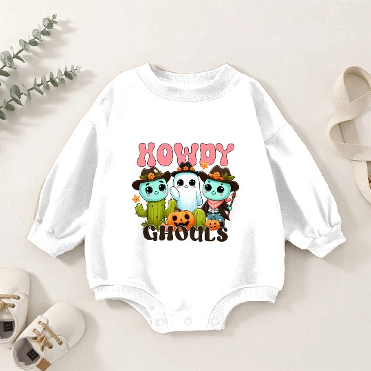 Howdy Ghouls Baby Romper Sweatshirts