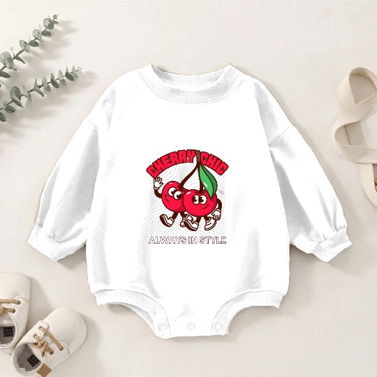Cherry Chic - Always in Style with a Fun Twist Baby Romper Sweatshirts