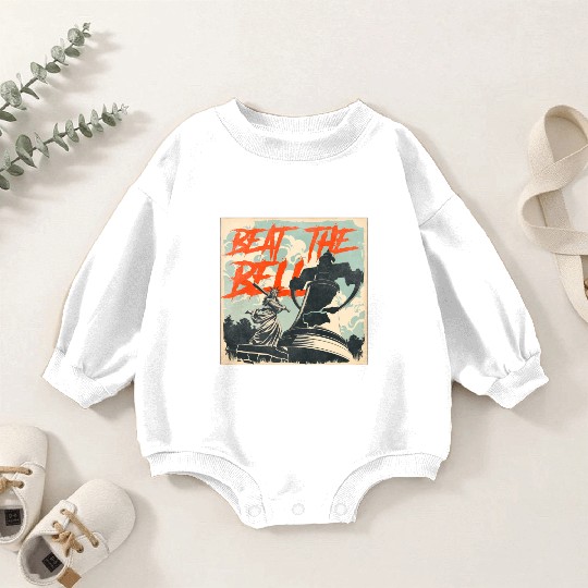 Queen of Liberty use baseball bat to beat the bell Baby Romper Sweatshirts
