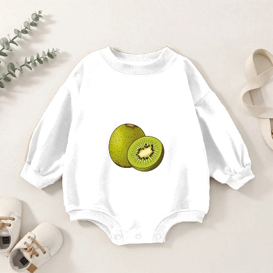 Funny Saying Fruit Pun Kiwi Be Friends Baby Romper Sweatshirts