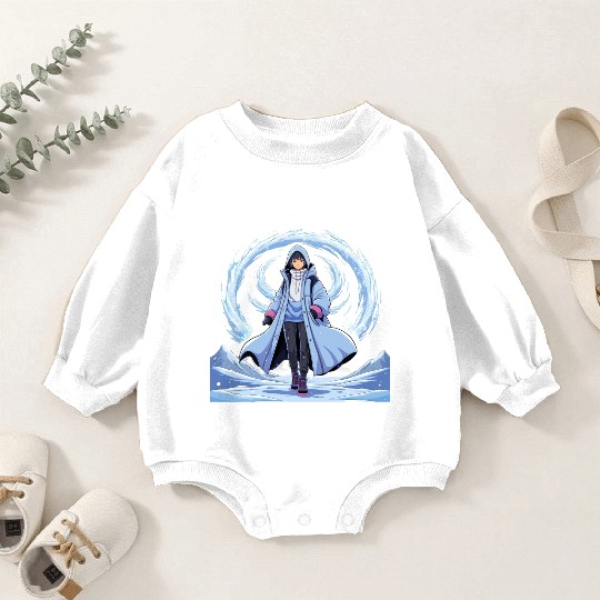 Chill Anime Winter Baby Romper Sweatshirts