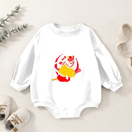 Kanji Japan Katana Oni Ninja Cat Samurai Baby Romper Sweatshirts